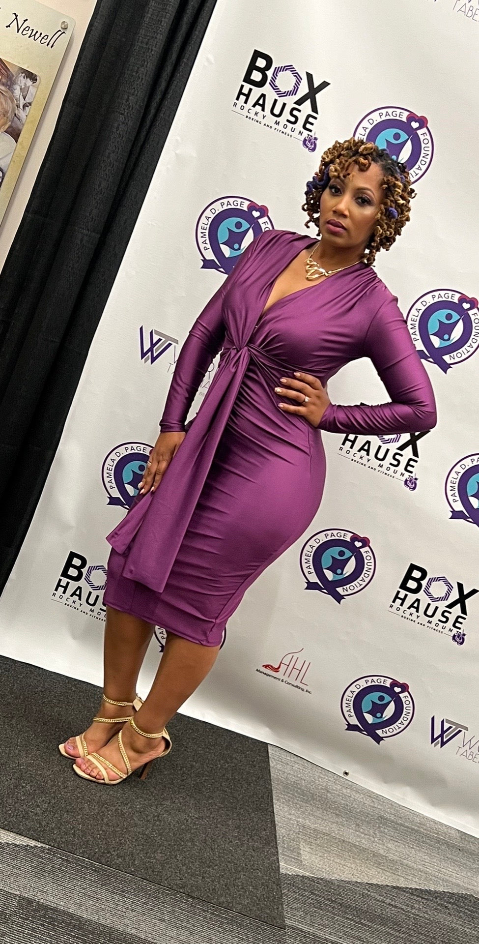 Pomegranate Plum MIDI Dress