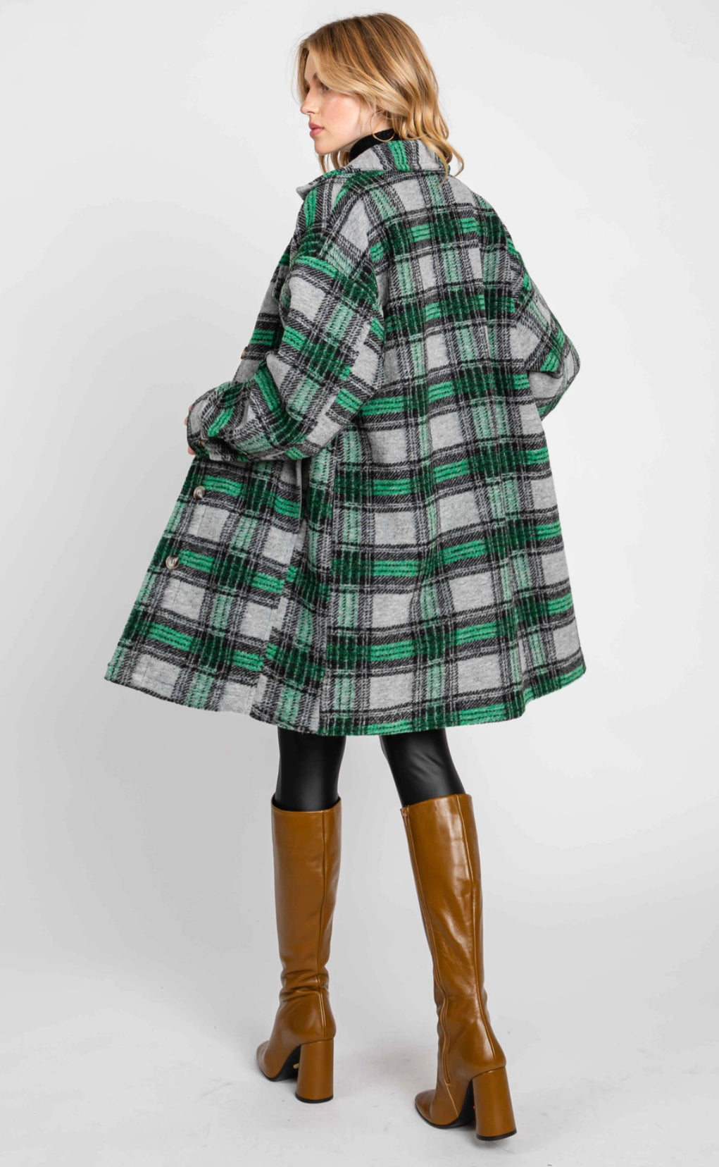 Plaid Button Down Shacket