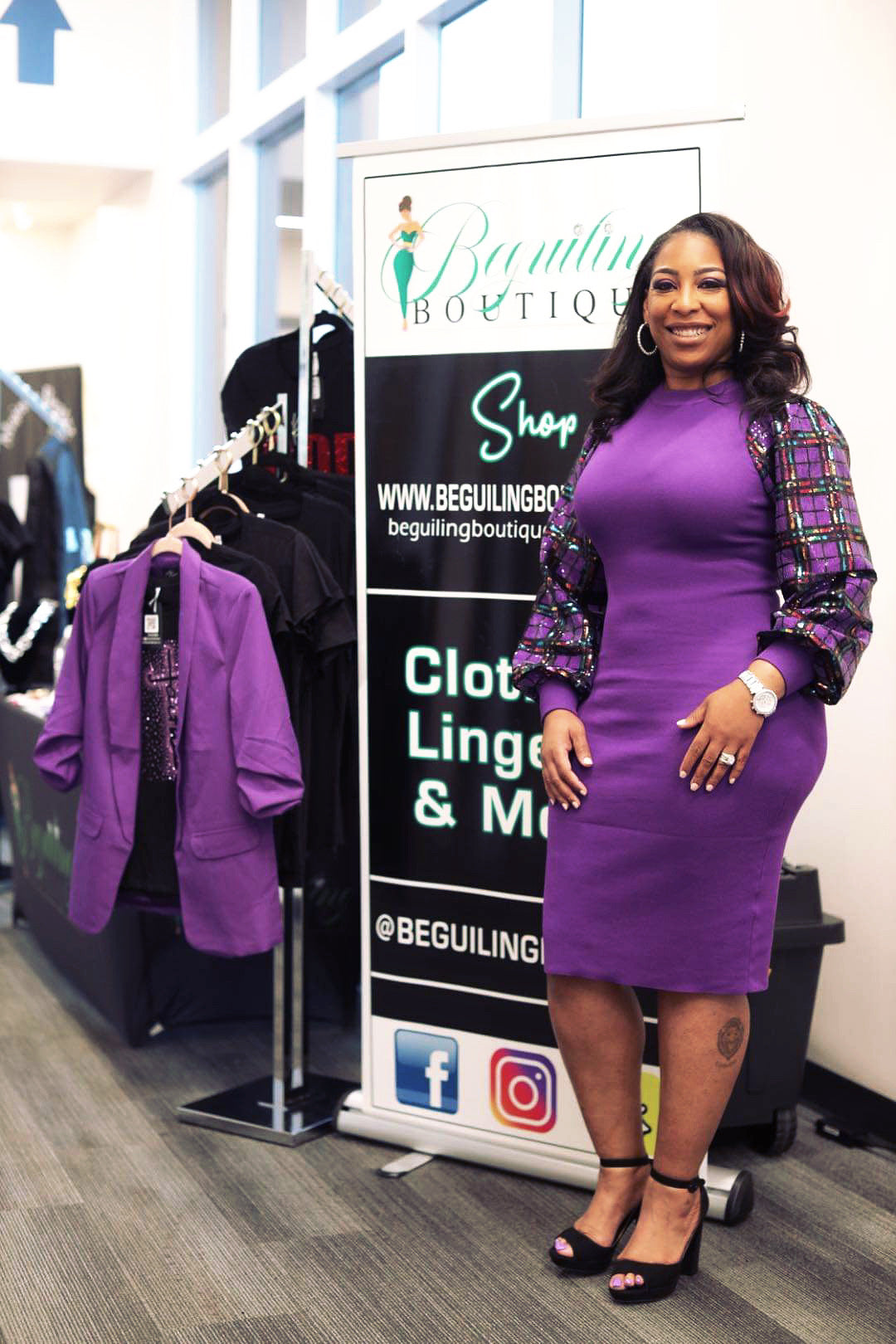 Stomping Domestic Violence Sweater Dress