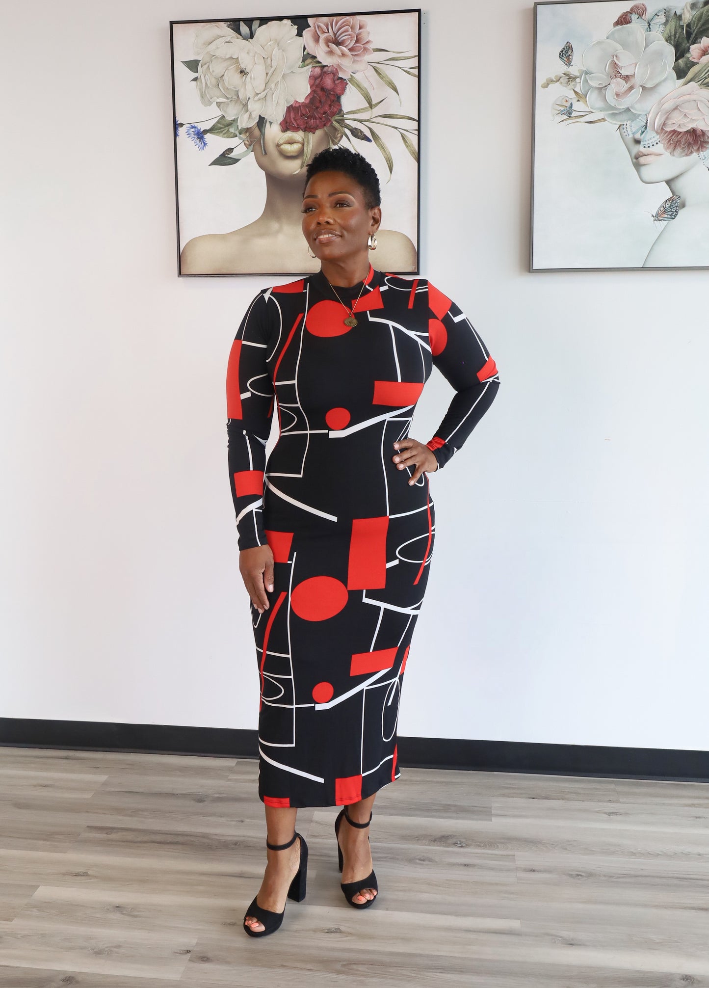 Mathematize Body Con Dress