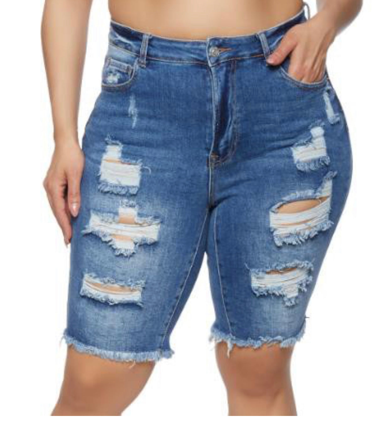 Mid-Rise Bermuda Shorts