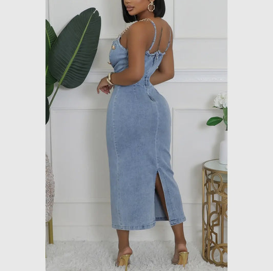 Bella Blue Denim Dress