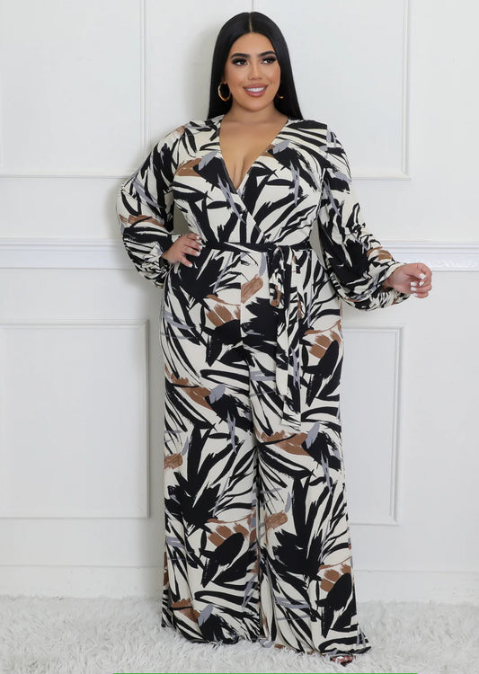 Urban Jungle Elegance Jumpsuit
