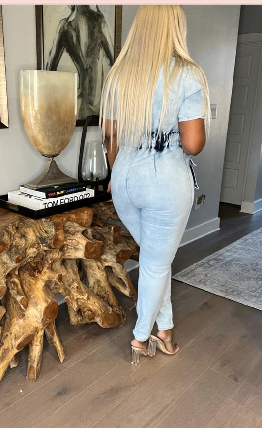 Dripping in Denim Jumpsuit