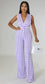 No Limits Houndstooth Lavender Jumpsuit